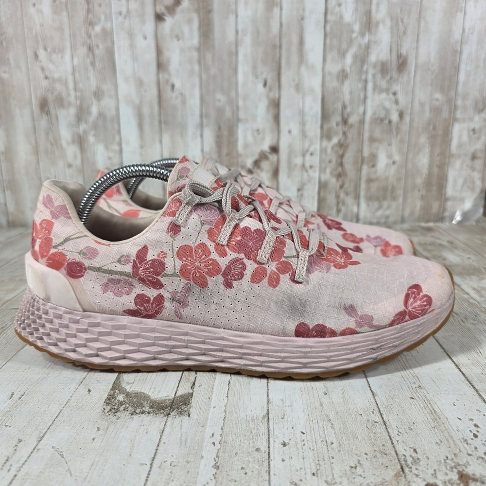 NOBULL Ripstop Runner Pink Cherry Blossom Floral Shoes Womens 11 Mens 9.5